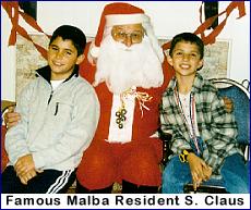 Santa Claus visits Malba